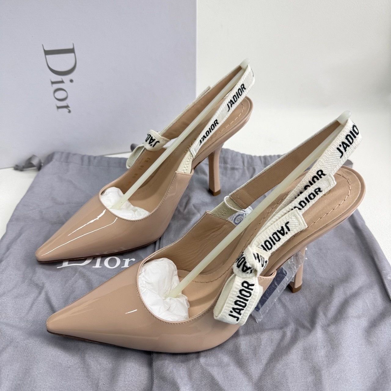 Dior Dior J'Adior Slingback Pumps Beige Size 37 Size US 7 / IT 37 - 3 Thumbnail