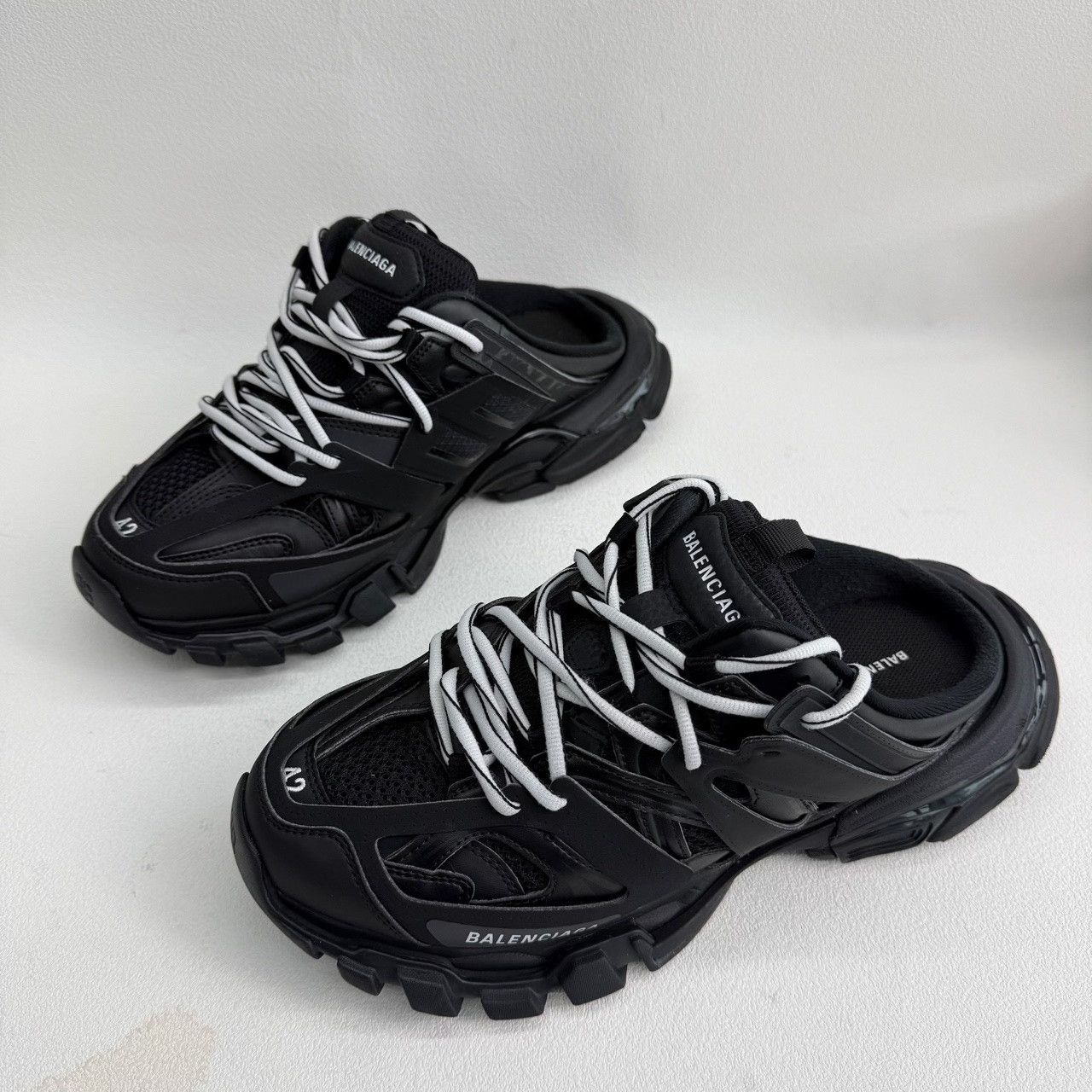 Balenciaga Balenciaga Track Mule Black Size 9 Size US 9 / EU 42 - 2 Thumbnail