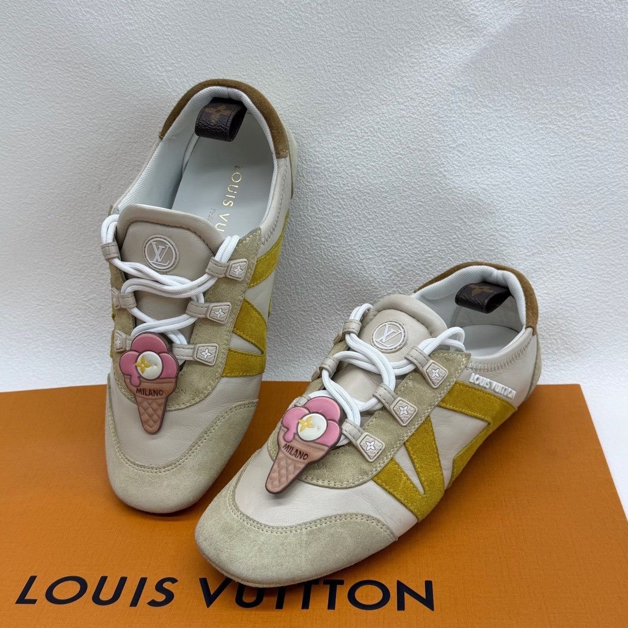 Louis Vuitton Louis Vuitton Sneakerina Ice Cream Low-Top Sneakers 36 Size US 6 / IT 36 - 10 Thumbnail