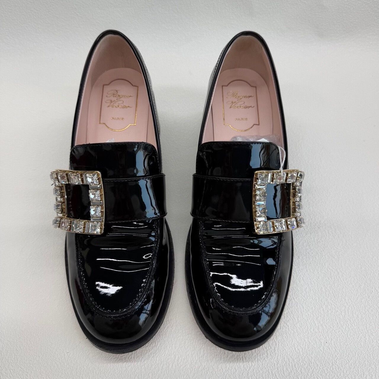 Roger Vivier Roger Vivier Crystal Buckle Patent Loafers Size 38.5 Size US 8.5 / IT 38.5 - 4 Thumbnail