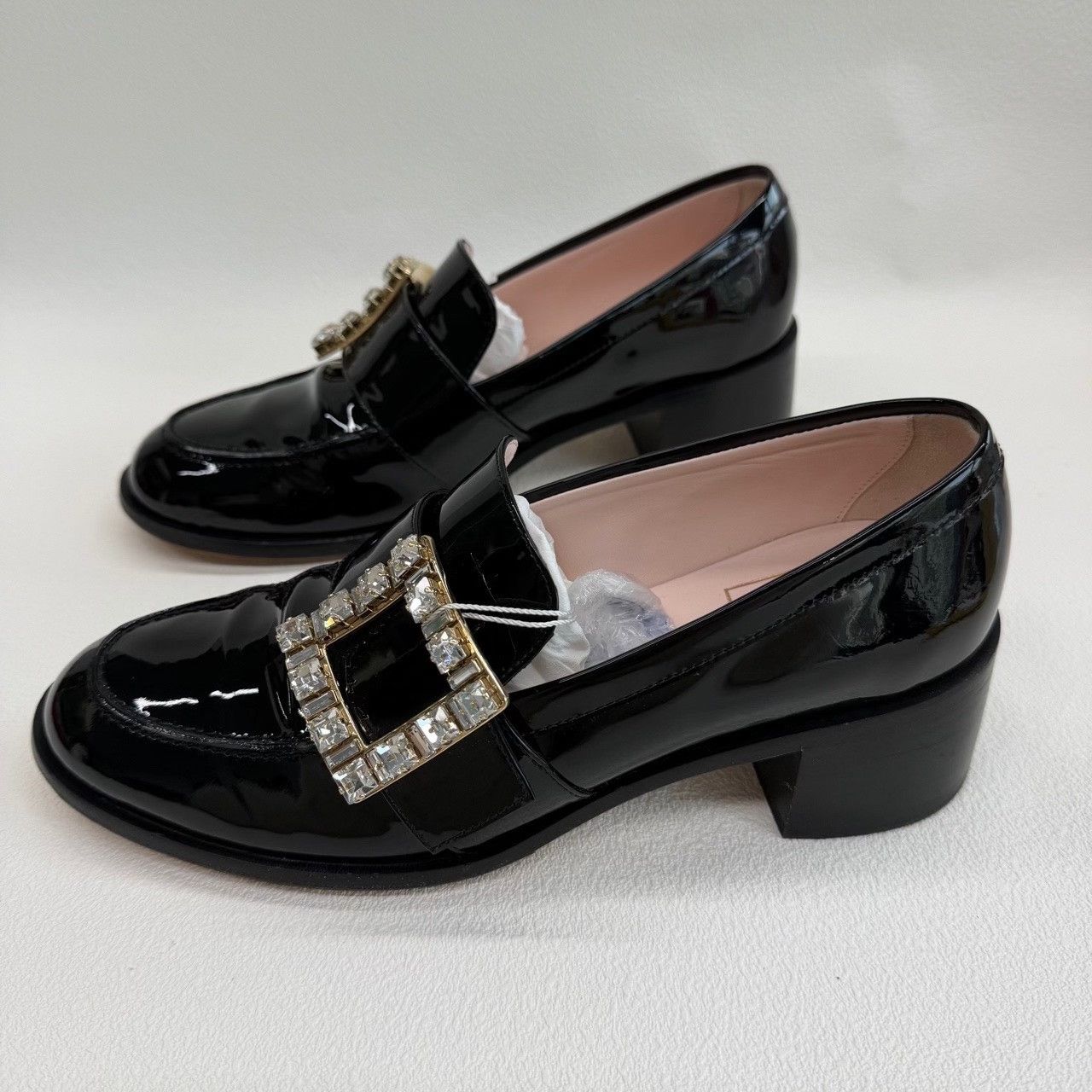 Roger Vivier Roger Vivier Crystal Buckle Patent Loafers Size 38.5 Size US 8.5 / IT 38.5 - 3 Thumbnail