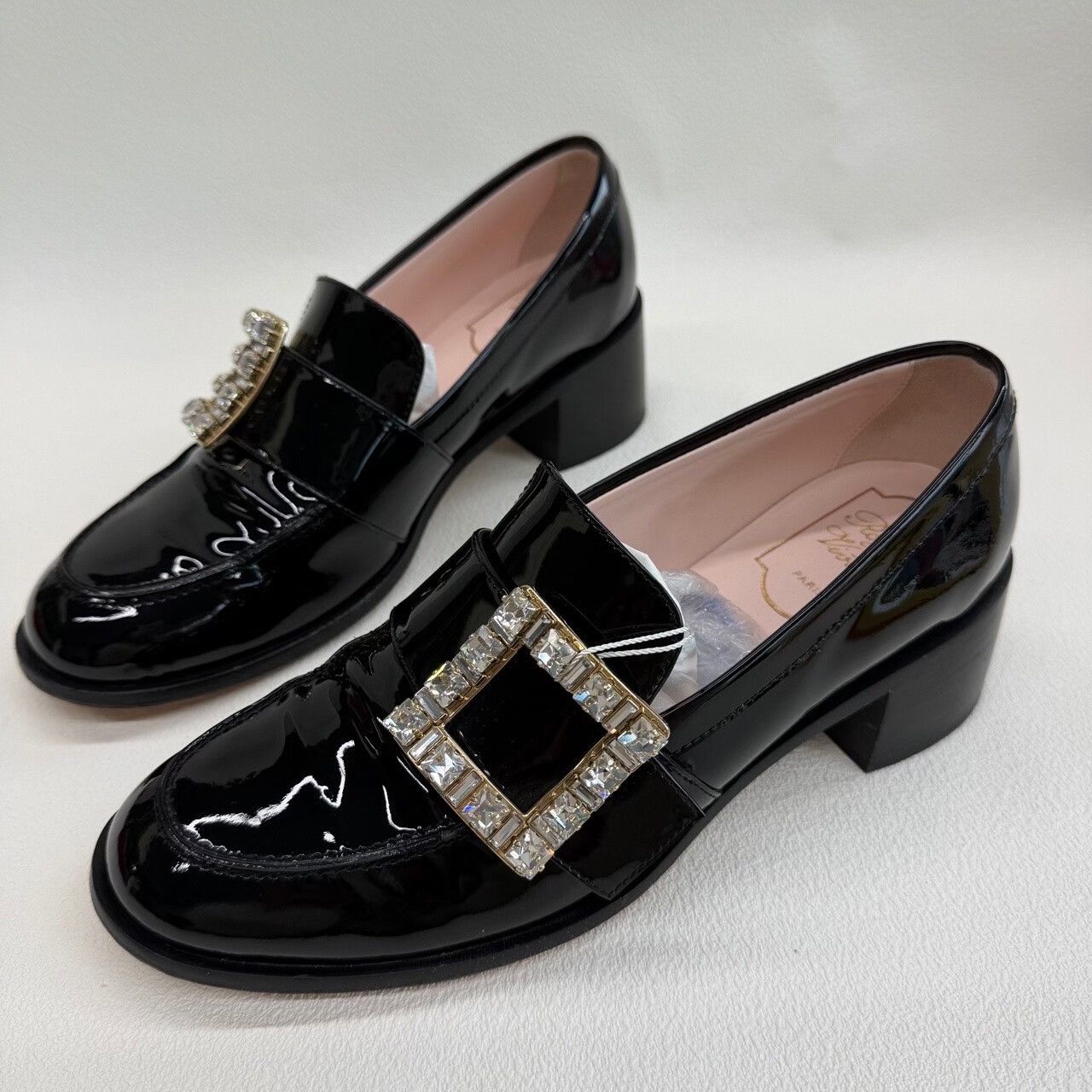 Roger Vivier Roger Vivier Crystal Buckle Patent Loafers Size 38.5 Size US 8.5 / IT 38.5 - 2 Thumbnail