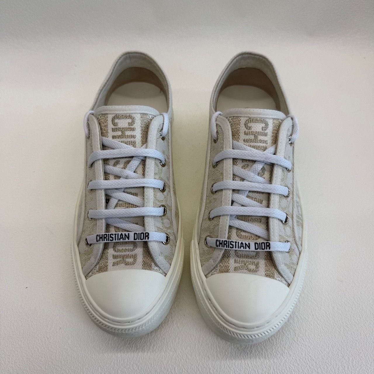 Dior Dior Gold Embroidery Low-Top Sneakers Size 37 Size US 7 / IT 37 - 3 Thumbnail