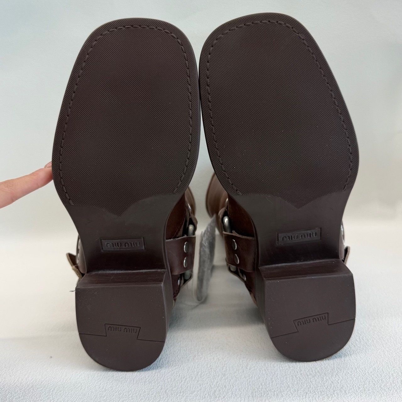 Miu Miu Miu Miu Buckled Leather Boots Size 37 Size US 7 / IT 37 - 9 Thumbnail