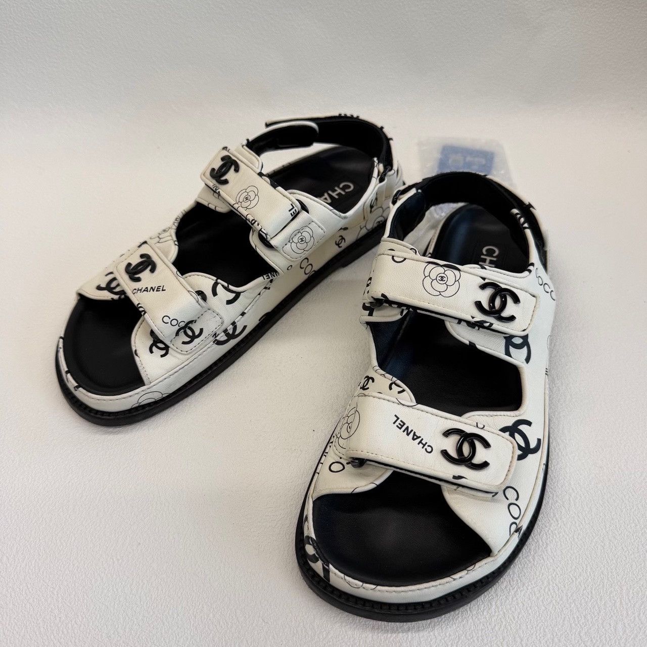 Chanel Chanel Camellia Graphic Sandals Size 37.5 Size US 7.5 / IT 37.5 - 2 Thumbnail