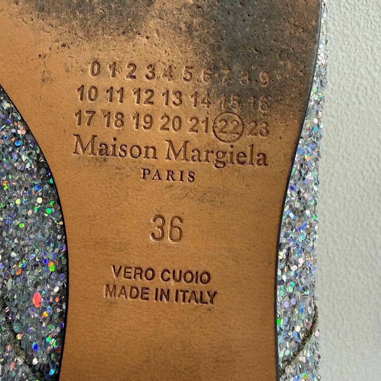 Maison Margiela Maison Margiela Glitter Tabi Flats IT 36 Size US 6 / IT 36 - 9 Thumbnail