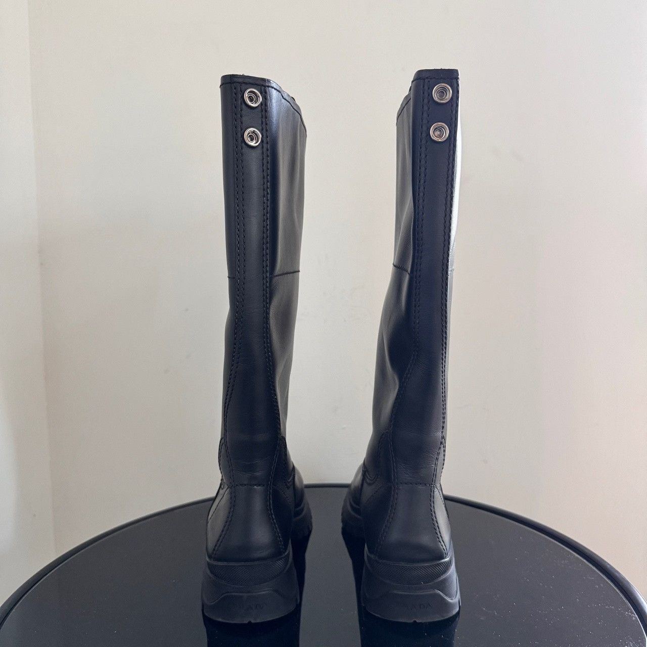Prada Prada Logo Rain Boots Size 37 Size US 7 / IT 37 - 4 Thumbnail