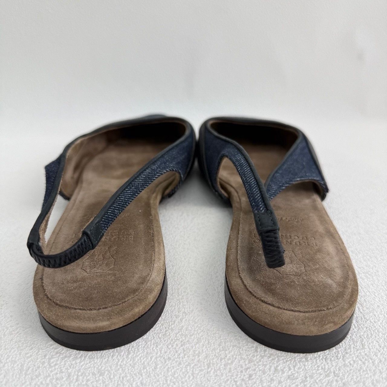 Brunello Cucinelli Brunello Cucinelli Monili Denim Slingback Flats Size 37 Size US 7 / IT 37 - 6 Thumbnail