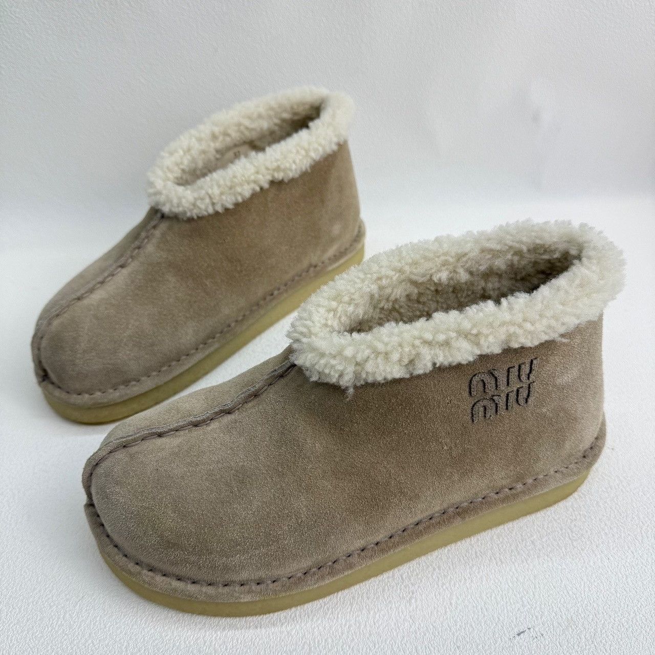 Miu Miu Miu Miu Suede Shearling Boots Size 37 Size US 7 / IT 37 - 2 Thumbnail