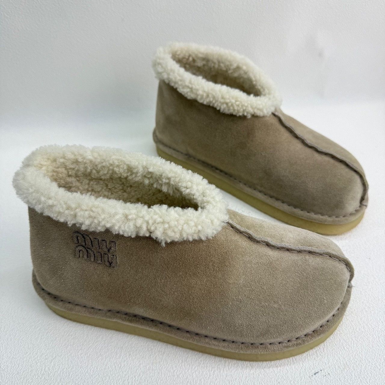 Miu Miu Miu Miu Suede Shearling Boots Size 37 Size US 7 / IT 37 - 4 Thumbnail
