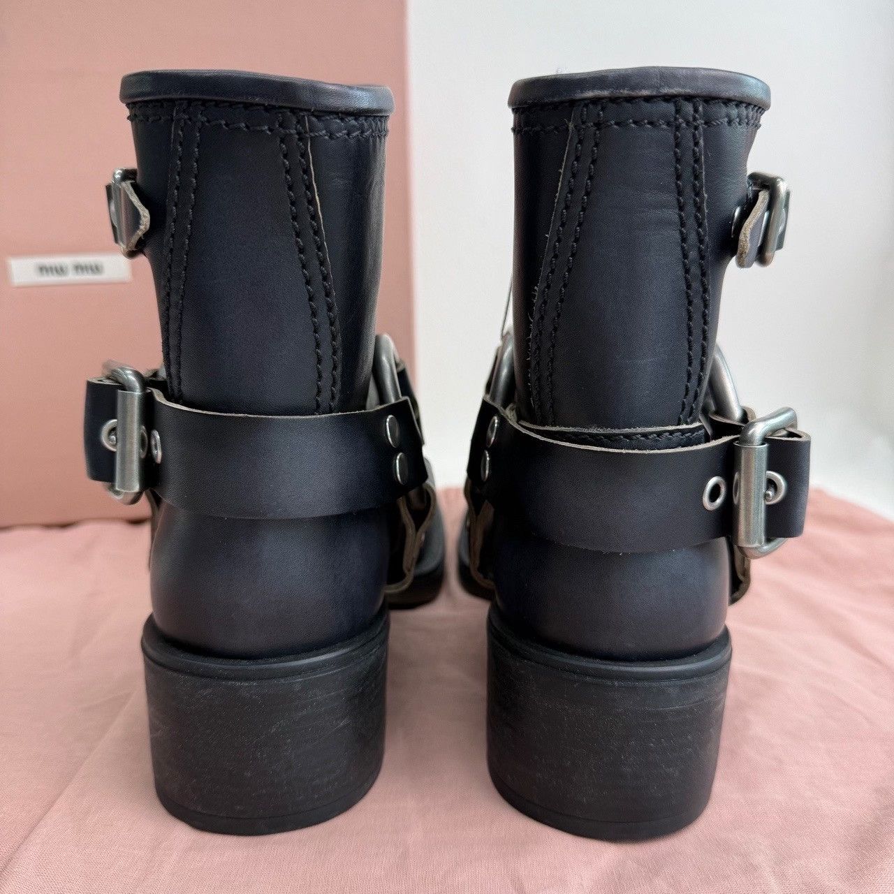 Miu Miu Miu Miu Black Buckle Boots Size 36 Size US 6 / IT 36 - 7 Thumbnail