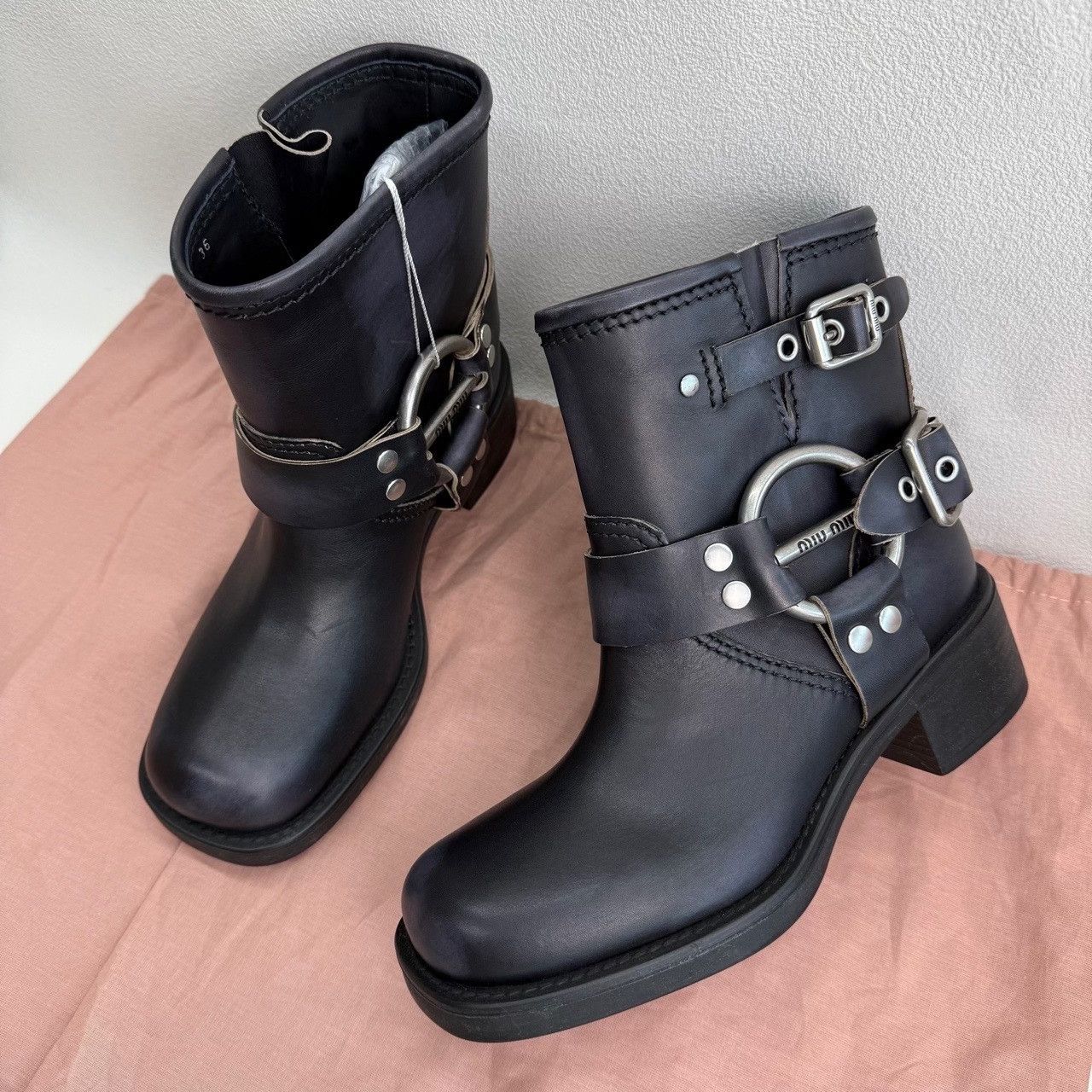 Miu Miu Miu Miu Black Buckle Boots Size 36 Size US 6 / IT 36 - 10 Thumbnail