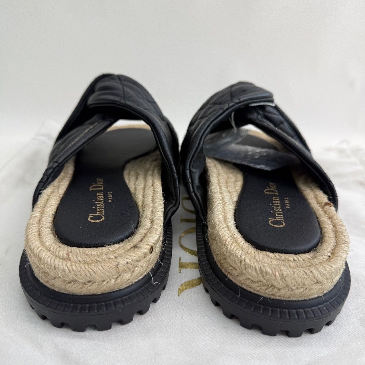 Dior Dior D-Twist Quilted Leather Sandals Size 39.5 Size US 9.5 / IT 39.5 - 6 Thumbnail