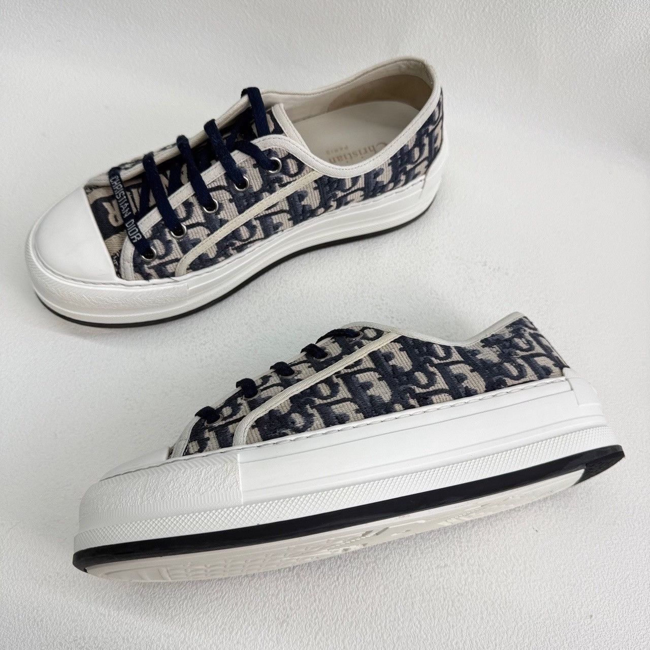 Dior Dior Oblique Low-Top Sneakers Size 38.5 Size US 8.5 / IT 38.5 - 9 Thumbnail