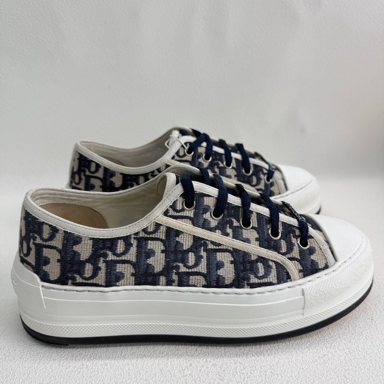 Dior Dior Oblique Low-Top Sneakers Size 38.5 Size US 8.5 / IT 38.5 - 5 Thumbnail