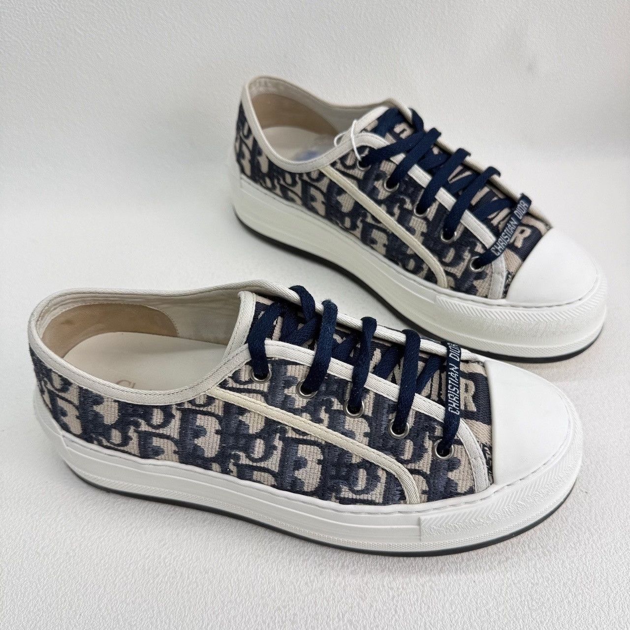 Dior Dior Oblique Low-Top Sneakers Size 38.5 Size US 8.5 / IT 38.5 - 4 Thumbnail