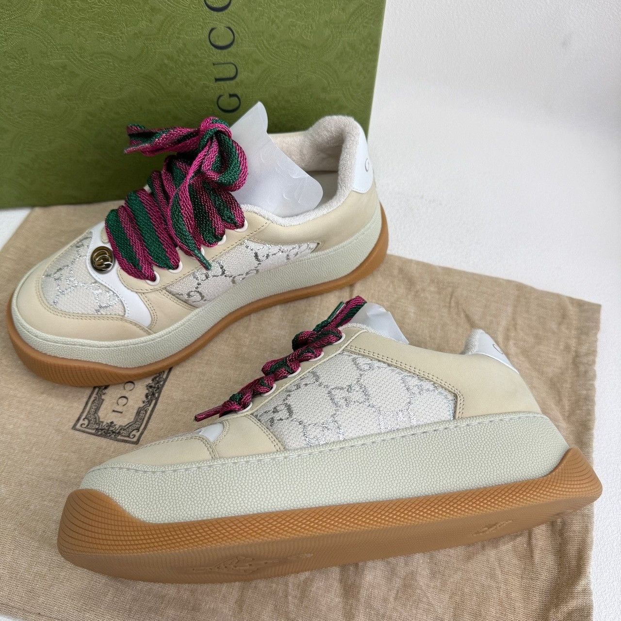 Gucci Gucci Screener Low-Top Sneakers Size 35 Size US 5 / IT 35 - 10 Thumbnail