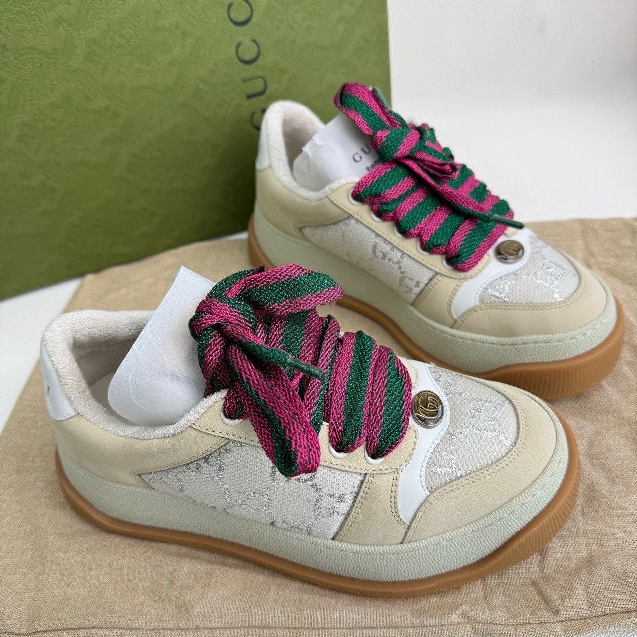 Gucci Gucci Screener Low-Top Sneakers Size 35 Size US 5 / IT 35 - 5 Thumbnail