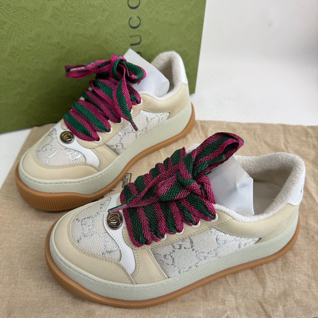 Gucci Gucci Screener Low-Top Sneakers Size 35 Size US 5 / IT 35 - 3 Thumbnail