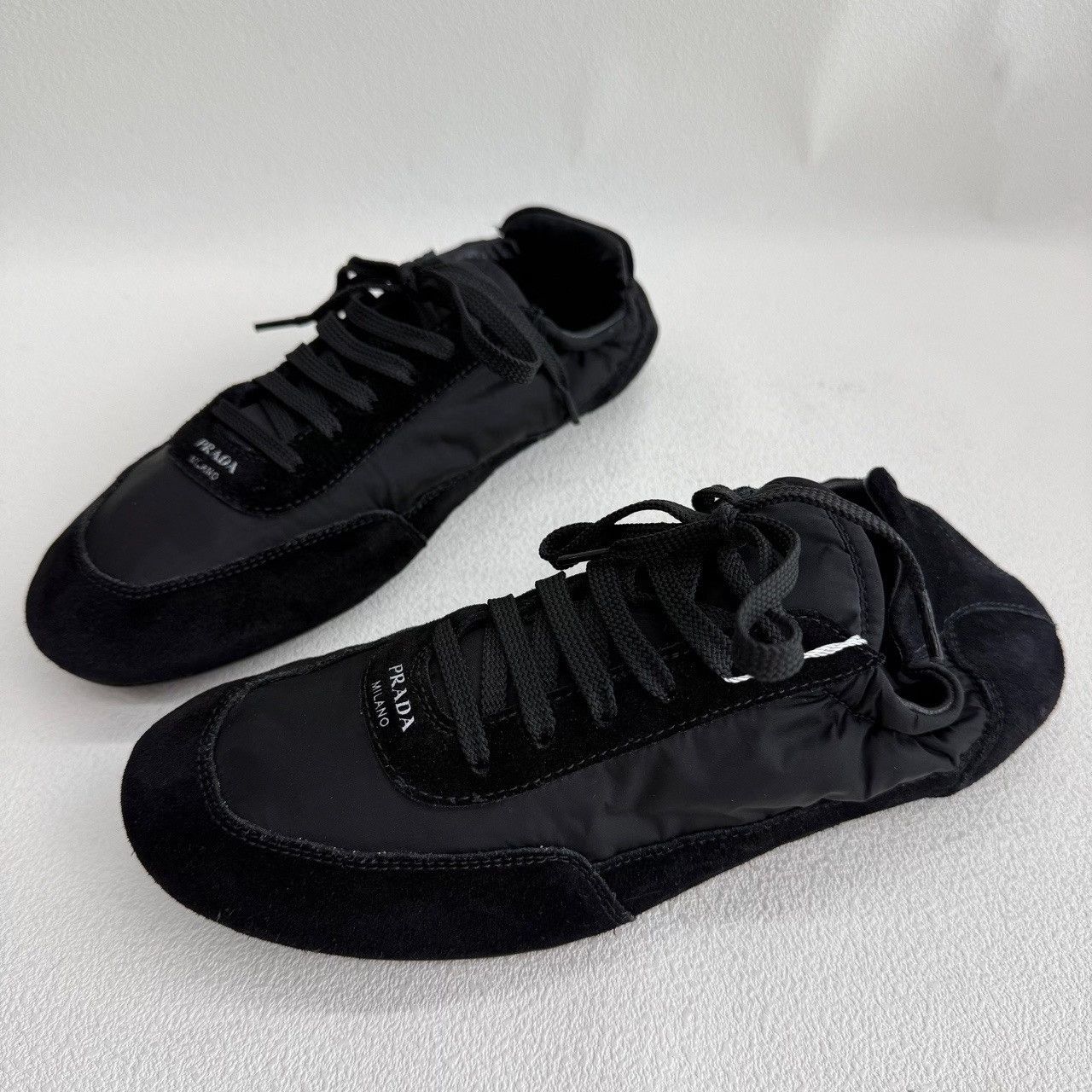 Prada Prada Collapse Suede Nylon Sneakers Size 37 Size US 7 / IT 37 - 2 Thumbnail