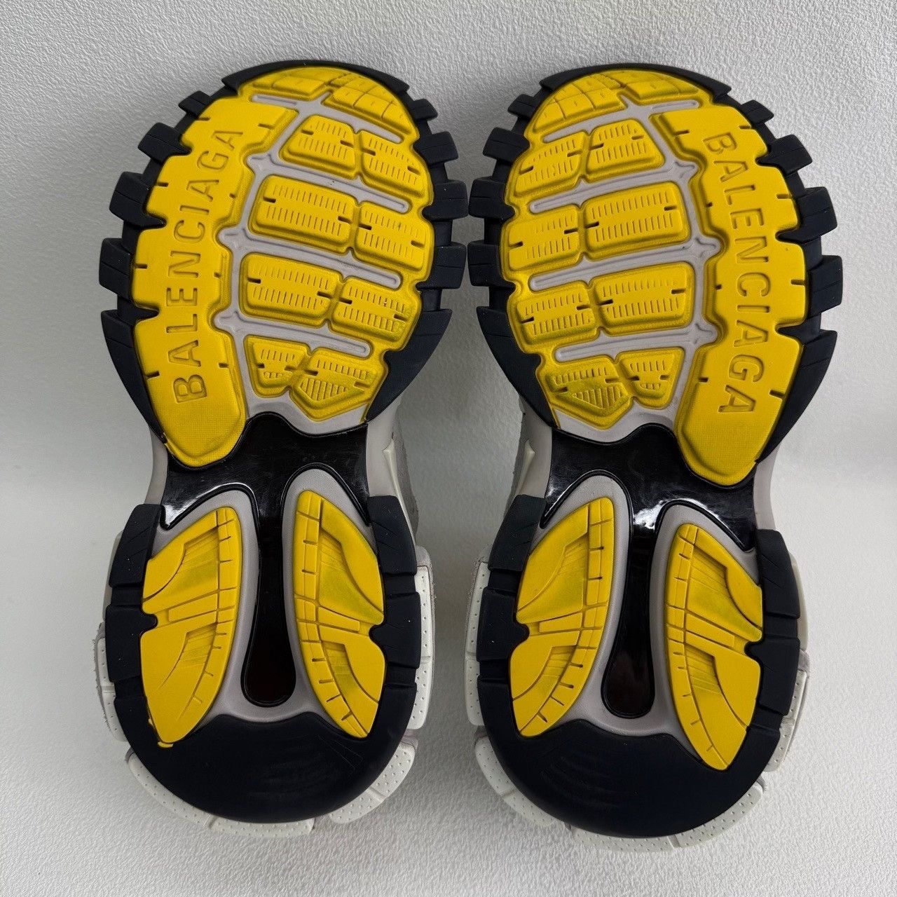 Balenciaga Balenciaga Grey Yellow Track Sneakers Size US 8 Size US 8 / EU 41 - 8 Thumbnail