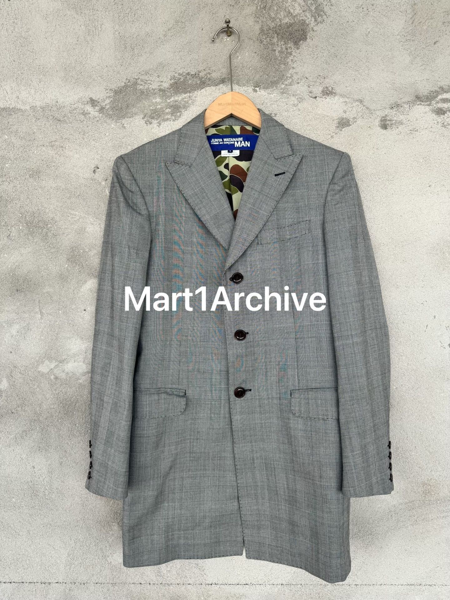 Comme des Garcons Junya Watanabe Comme des Garçons MAN Plaid Blazer Size S Size 36R - 2 Thumbnail