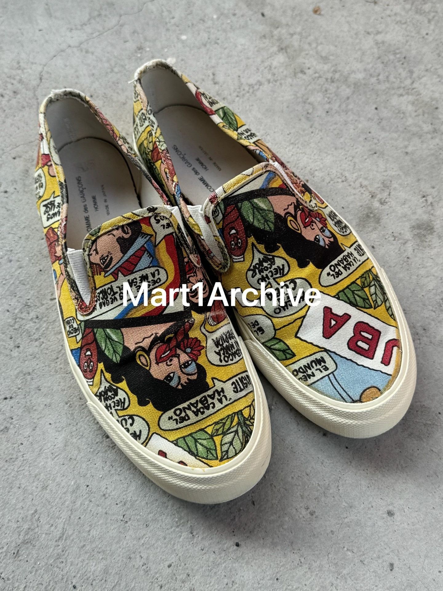 Comme des Garcons Comme des Garçons 03SS Cuba Comic Slip Ons US 7.5 Size US 7.5 / EU 40-41 - 2 Thumbnail