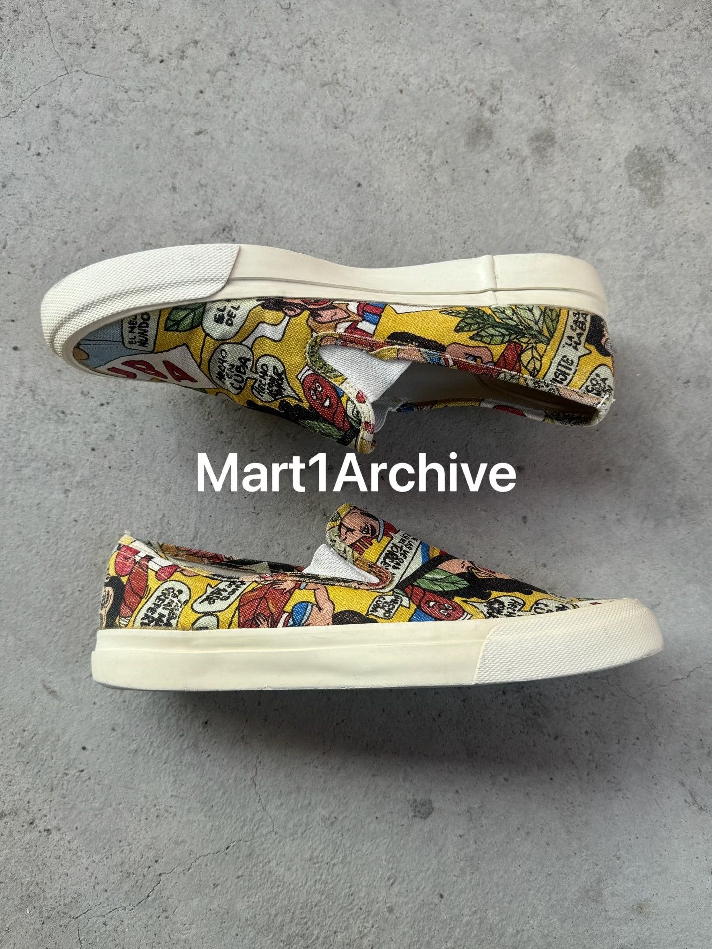 Comme des Garcons Comme des Garçons 03SS Cuba Comic Slip Ons US 7.5 Size US 7.5 / EU 40-41 - 3 Thumbnail