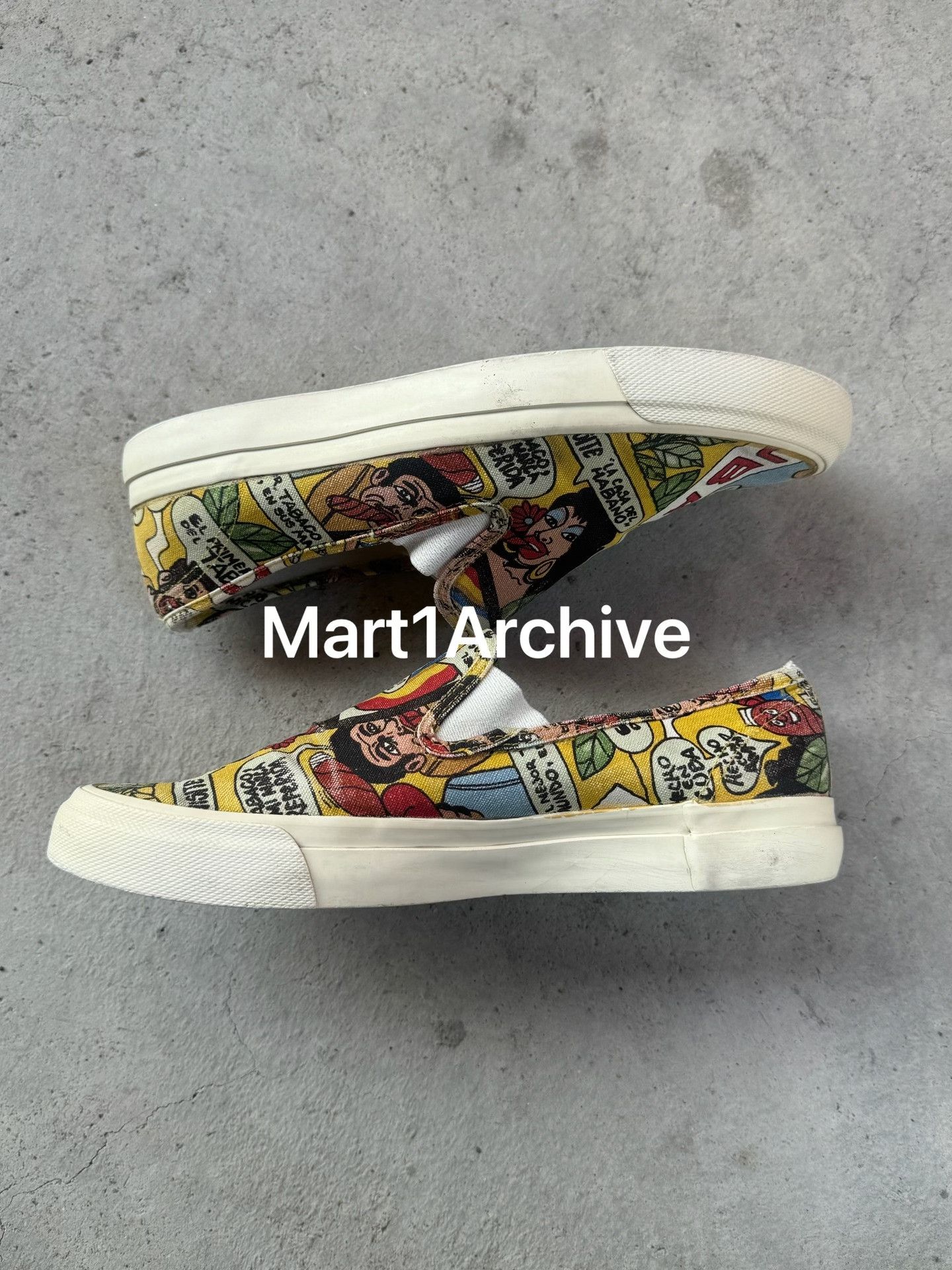 Comme des Garcons Comme des Garçons 03SS Cuba Comic Slip Ons US 7.5 Size US 7.5 / EU 40-41 - 4 Thumbnail