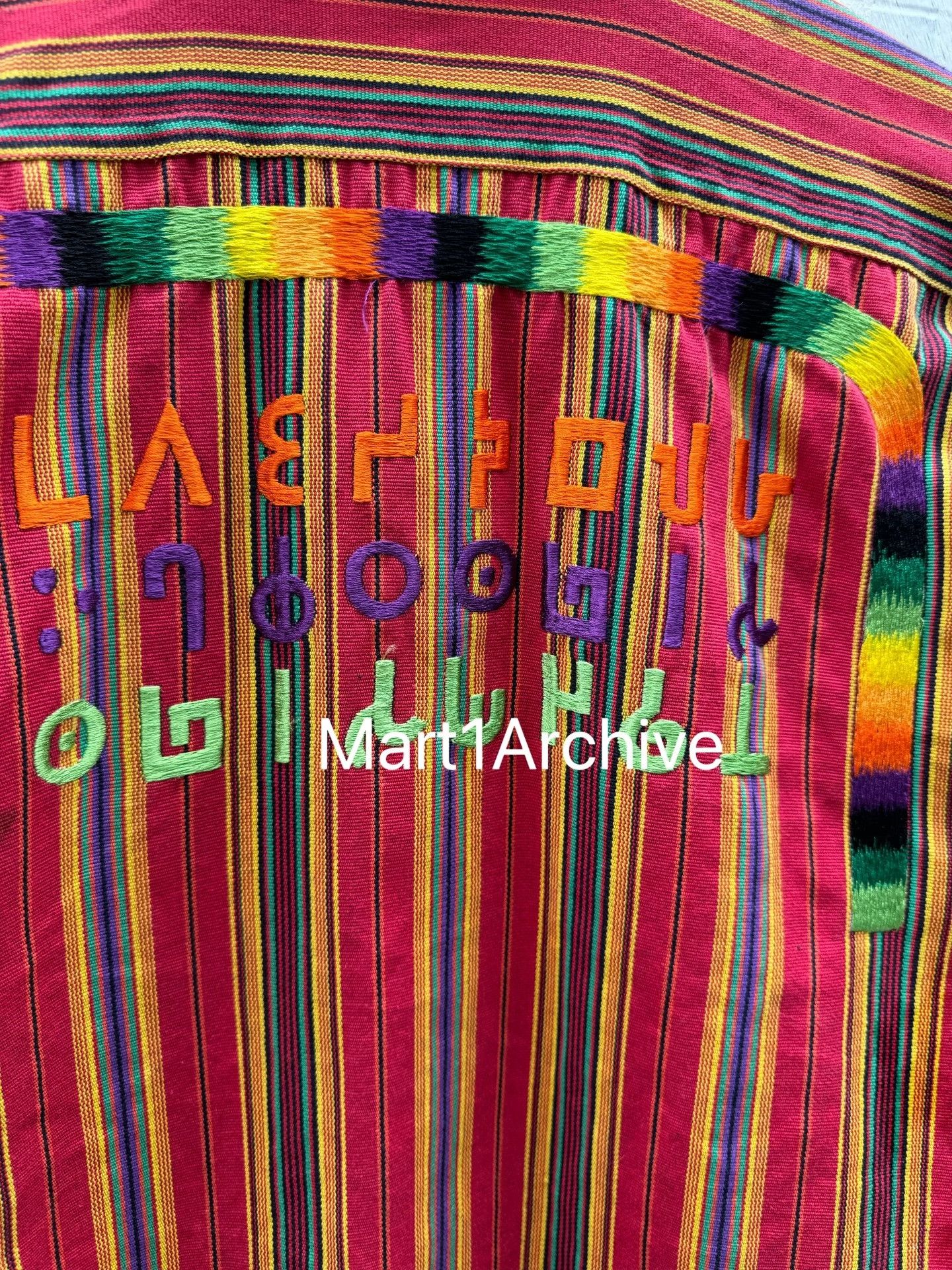 Kansai Yamamoto Kansai Yamamoto Embroidered Stripe Shirt Size S Size US S / EU 44-46 / 1 - 5 Thumbnail