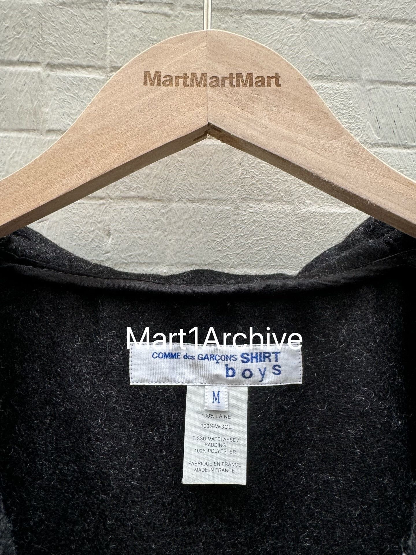 Comme des Garcons Comme des Garçons Shirt Boys Wool Hooded Coat Size M Size US M / EU 48-50 / 2 - 5 Thumbnail