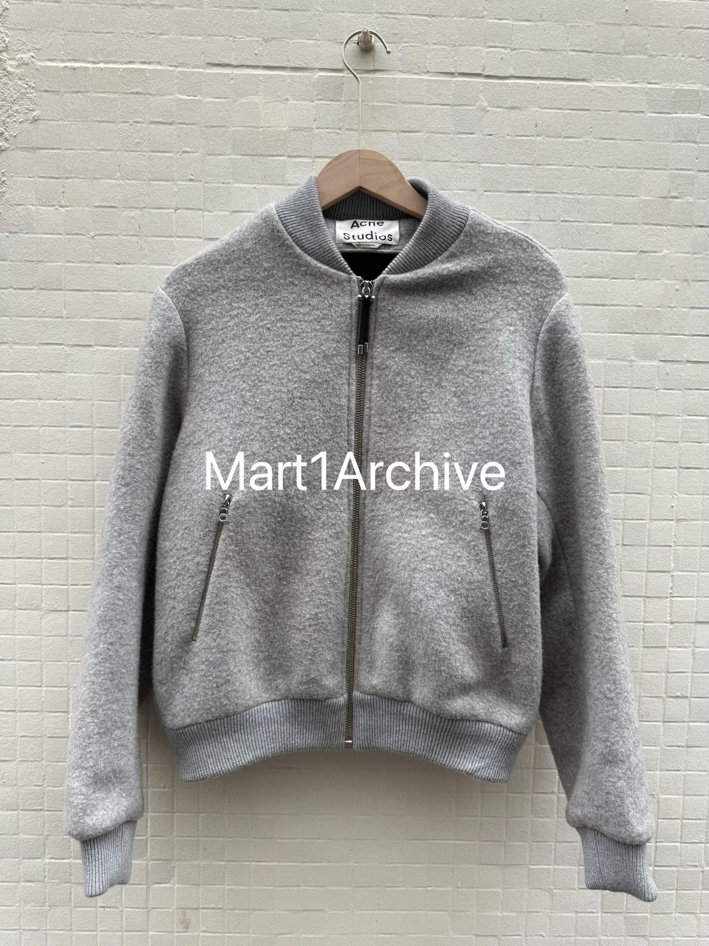 Acne Studios Acne Studios Wool Bomber Jacket Size 36 Size XS / US 0-2 / IT 36-38 - 2 Thumbnail