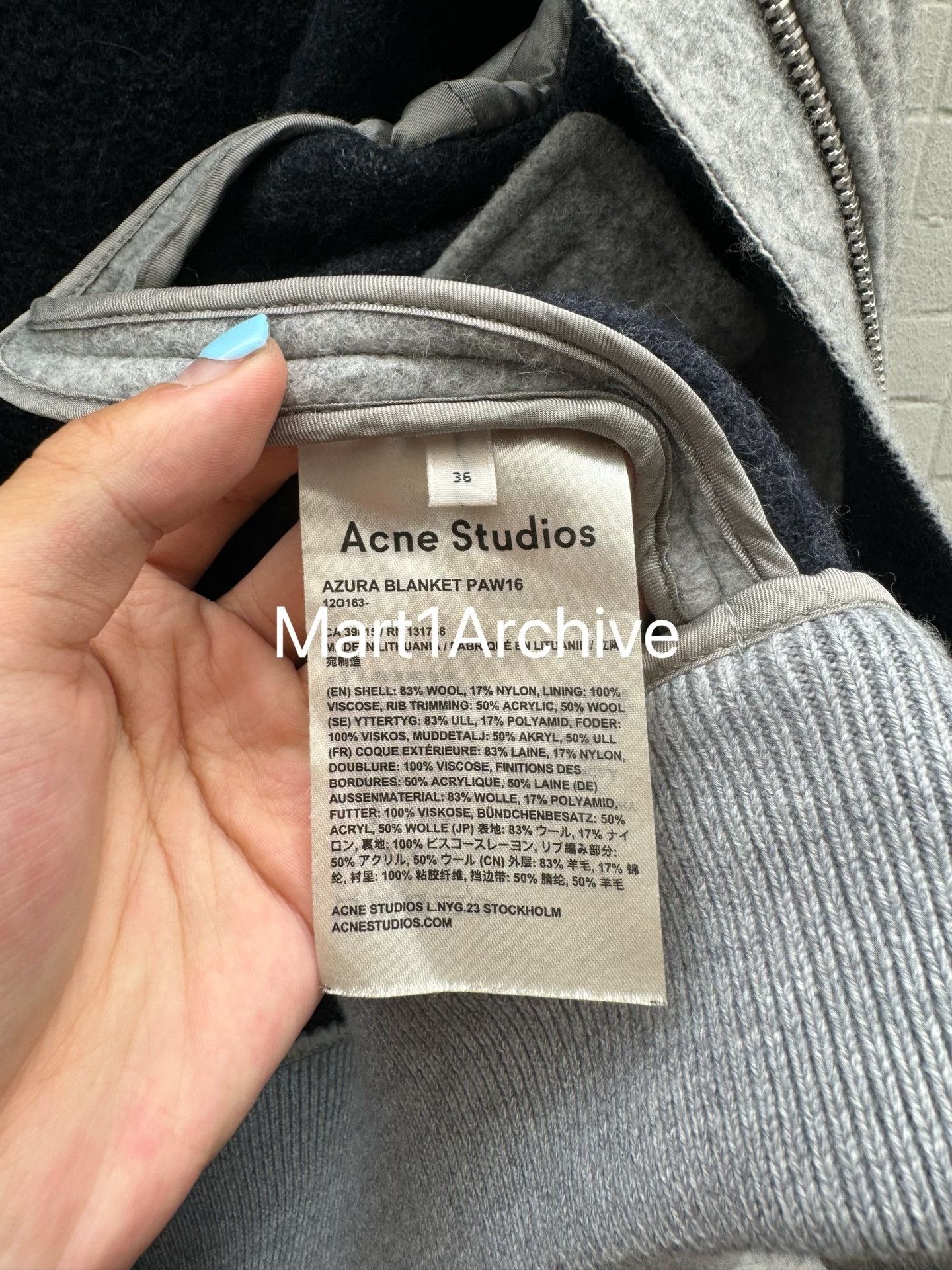 Acne Studios Acne Studios Wool Bomber Jacket Size 36 Size XS / US 0-2 / IT 36-38 - 7 Thumbnail