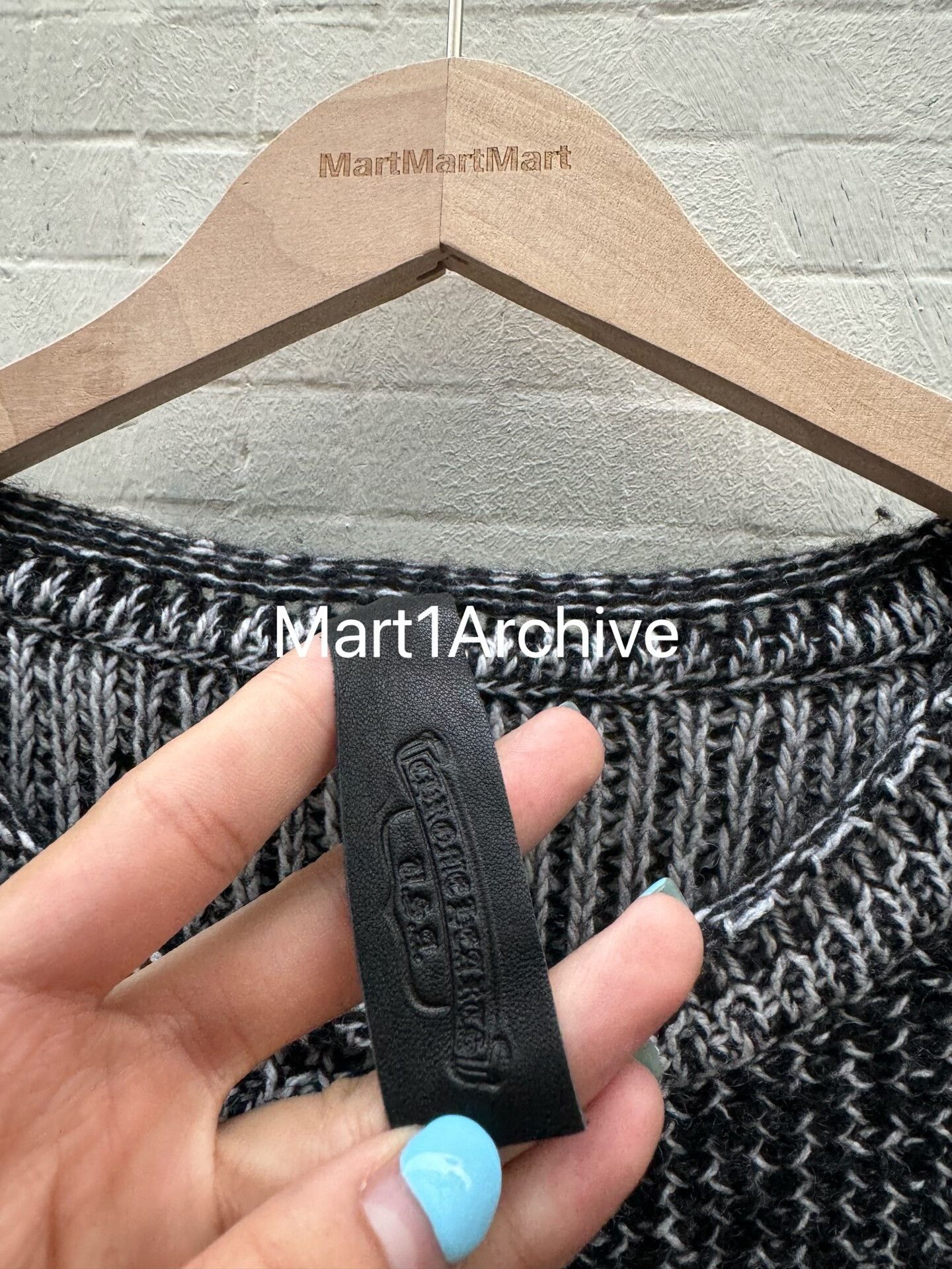 Chrome Hearts Chrome Hearts Leather Star Cashmere Sweater Size M Size US M / EU 48-50 / 2 - 6 Thumbnail