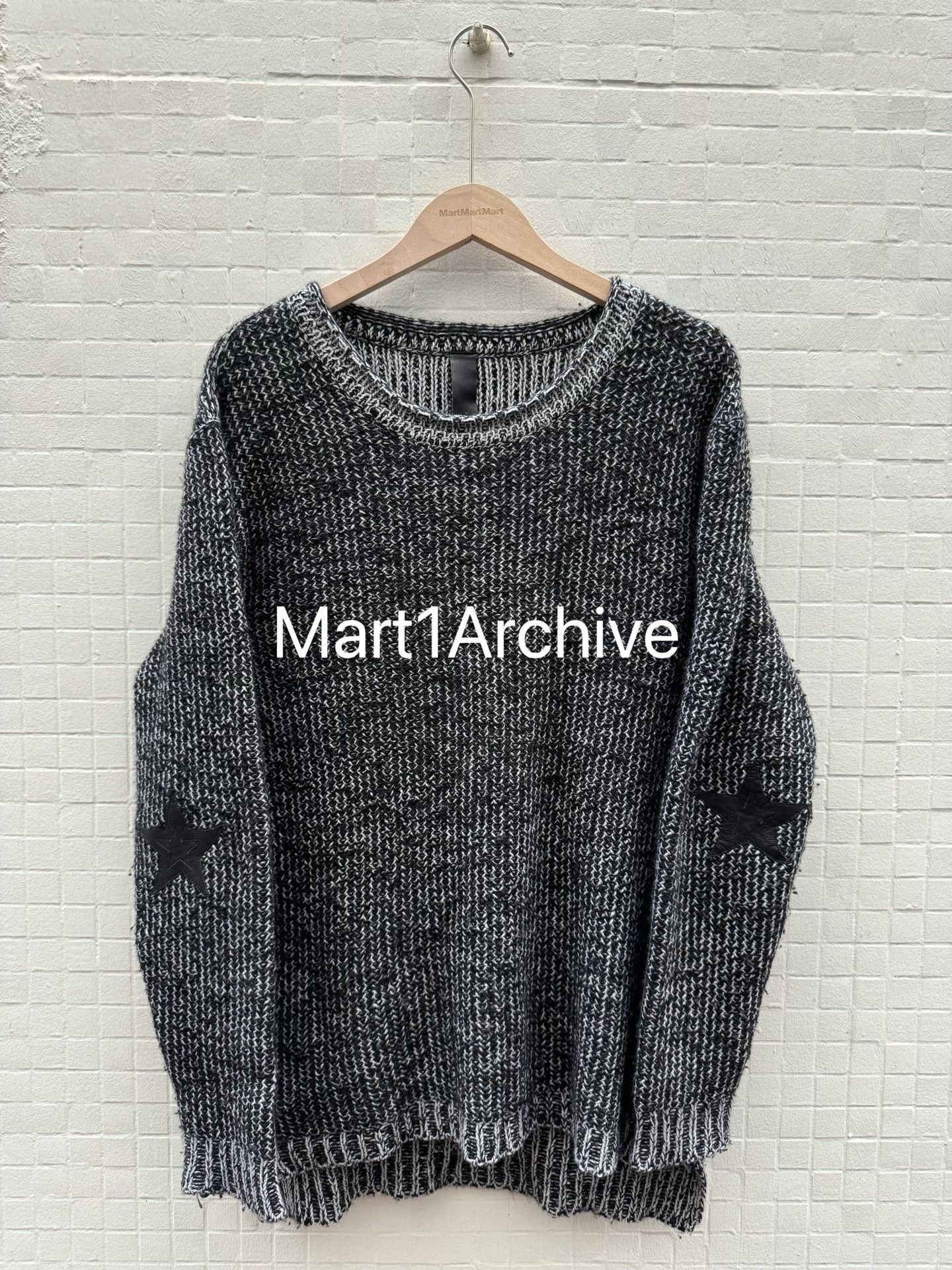 Chrome Hearts Chrome Hearts Leather Star Cashmere Sweater Size M Size US M / EU 48-50 / 2 - 2 Thumbnail
