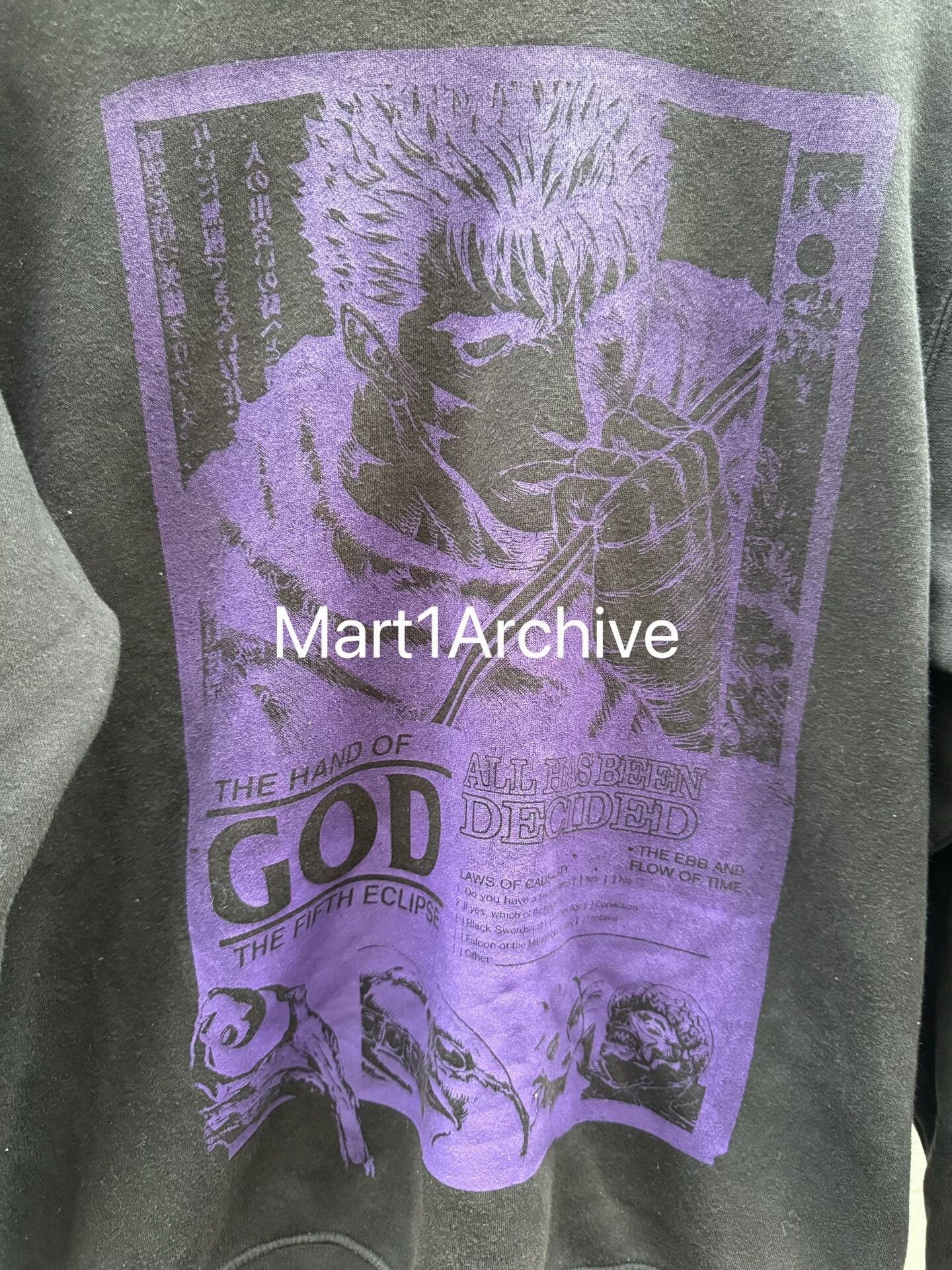 Rough Simmons Rough Simmons Berserk Hand of God Sweatshirt Size M Size US M / EU 48-50 / 2 - 5 Thumbnail