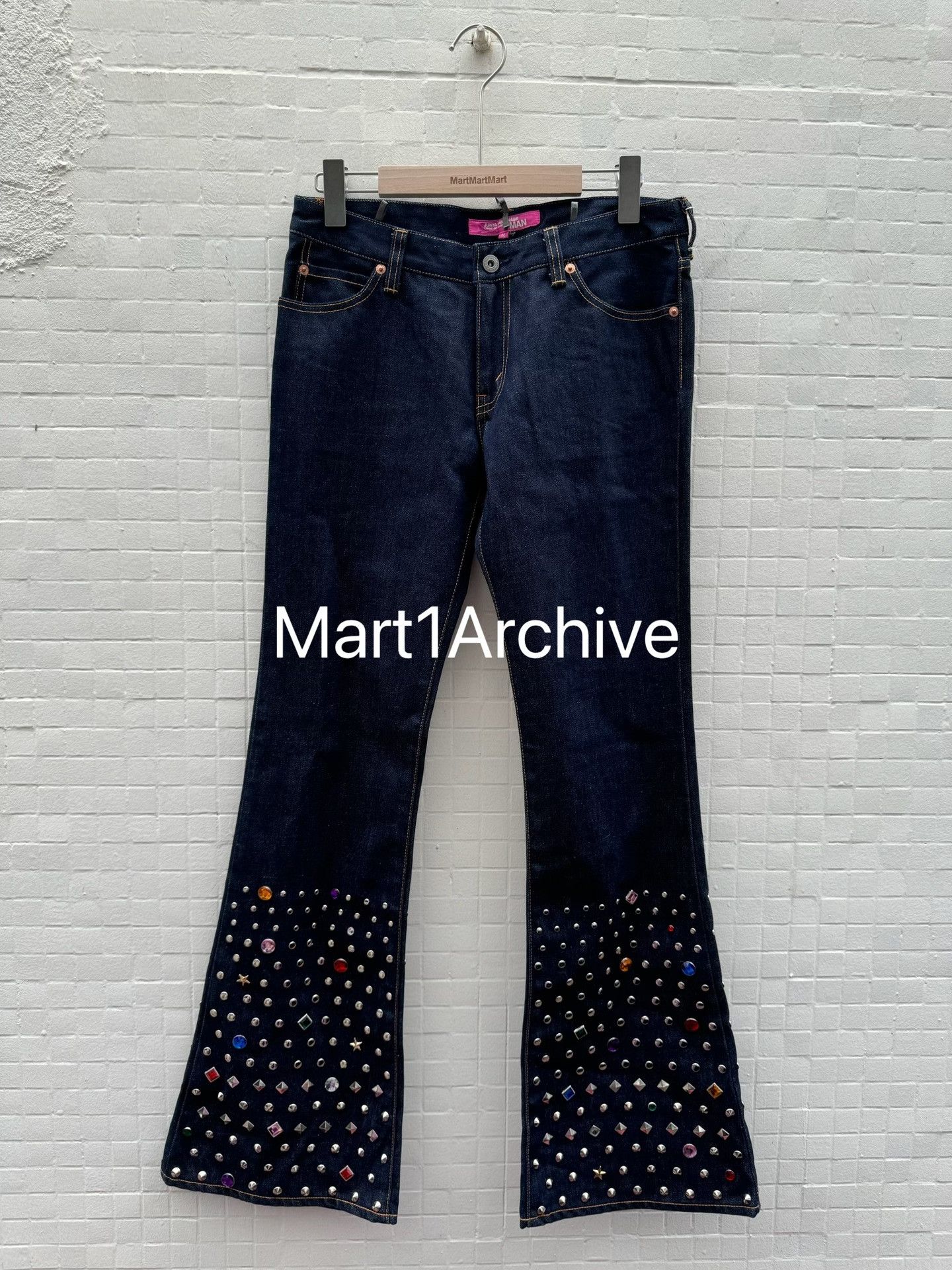 Junya Watanabe Junya Watanabe Jewel Stud Denim Jeans M Size US 32 / EU 48 - 2 Thumbnail