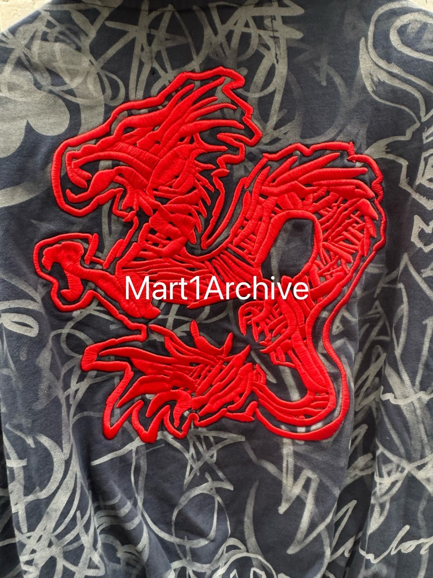 Mowalola Mowalola Dragon Embroidery Zip Up Hoodie Size S Size US S / EU 44-46 / 1 - 5 Thumbnail