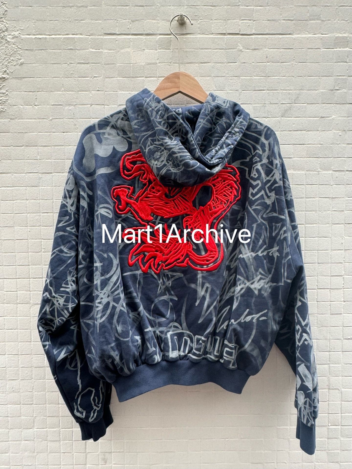 Mowalola Mowalola Dragon Embroidery Zip Up Hoodie Size S Size US S / EU 44-46 / 1 - 3 Thumbnail