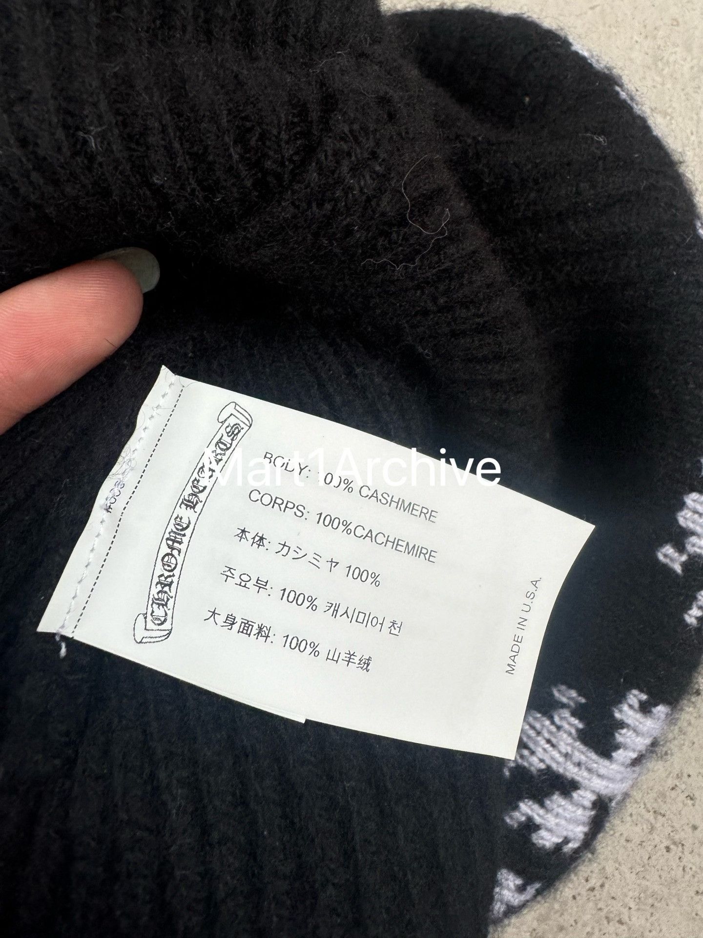 Chrome Hearts Chrome Hearts Cashmere Star Button Beanie One Size Size ONE SIZE - 5 Thumbnail