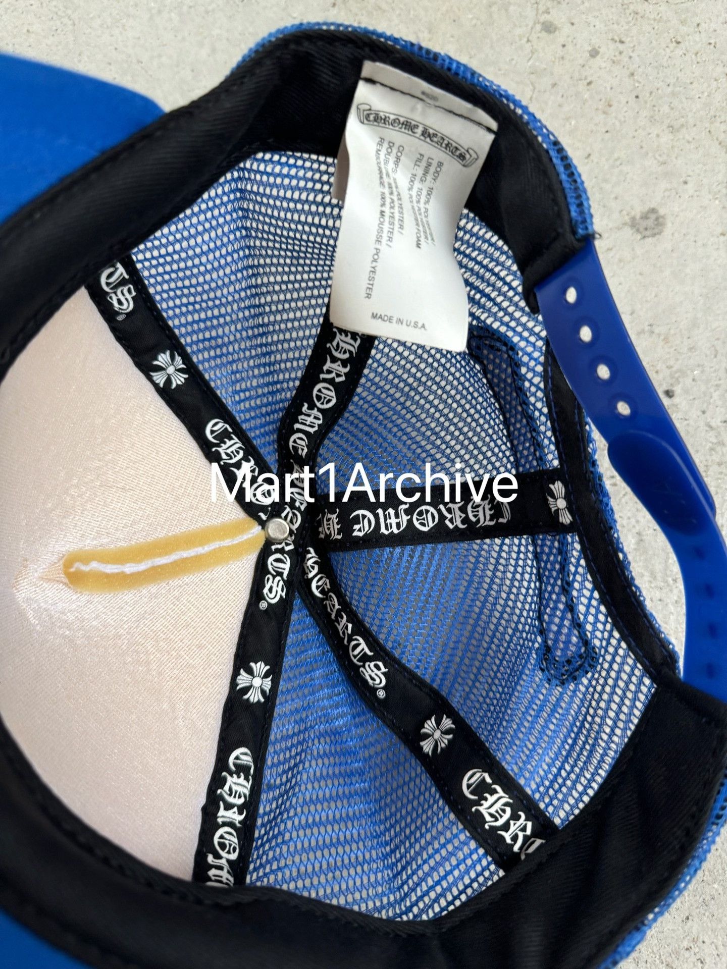 Chrome Hearts Chrome Hearts Blue White Trucker Hat One Size Size ONE SIZE - 6 Thumbnail