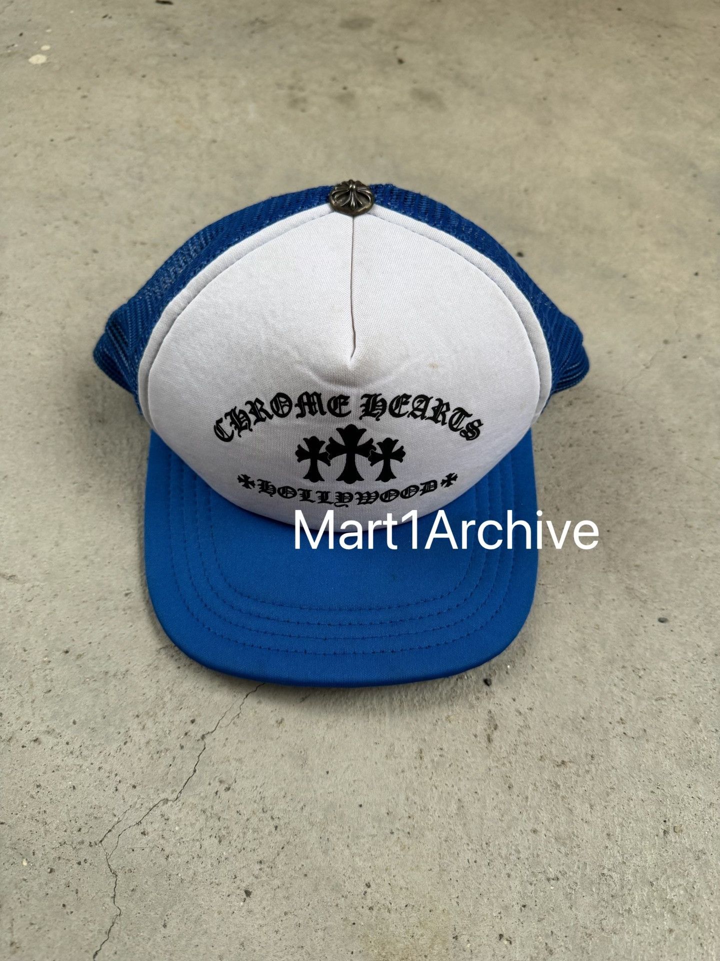 Chrome Hearts Chrome Hearts Blue White Trucker Hat One Size Size ONE SIZE - 2 Thumbnail