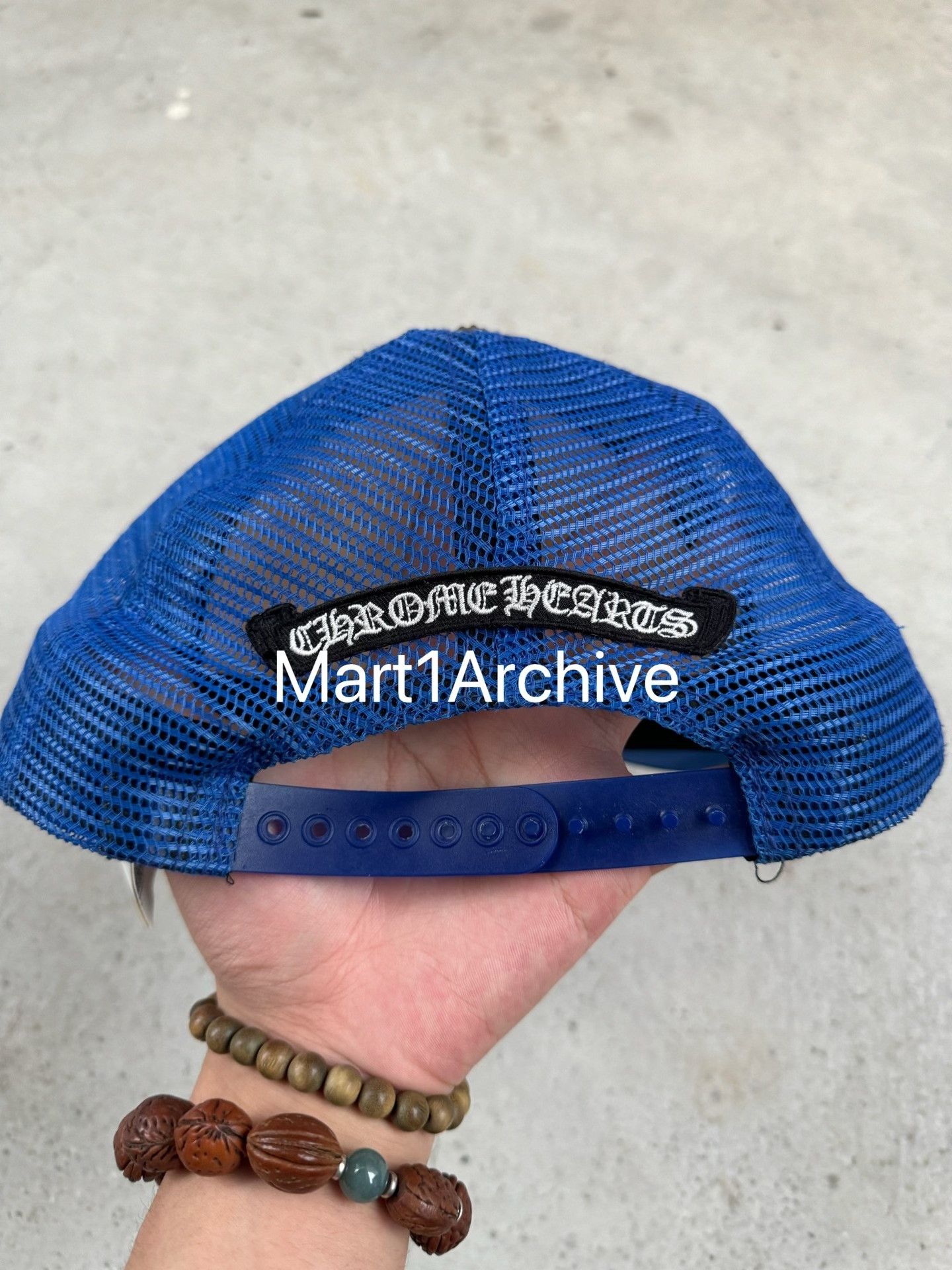 Chrome Hearts Chrome Hearts Blue White Trucker Hat One Size Size ONE SIZE - 5 Thumbnail