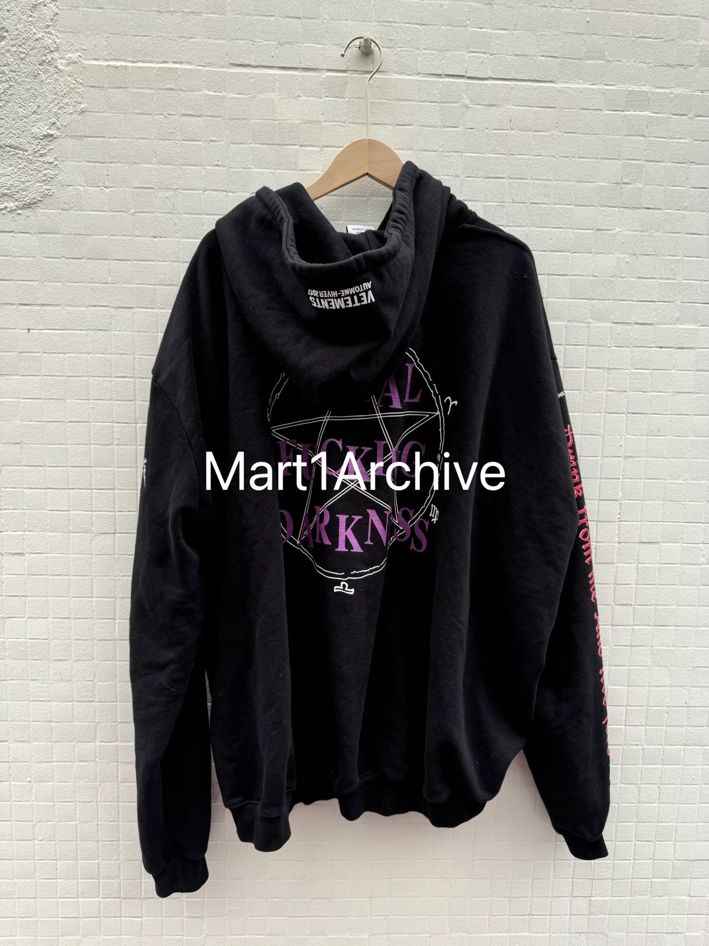 Vetements Vetements Total Fucking Darkness Hoodie L Size US L / EU 52-54 / 3 - 3 Thumbnail