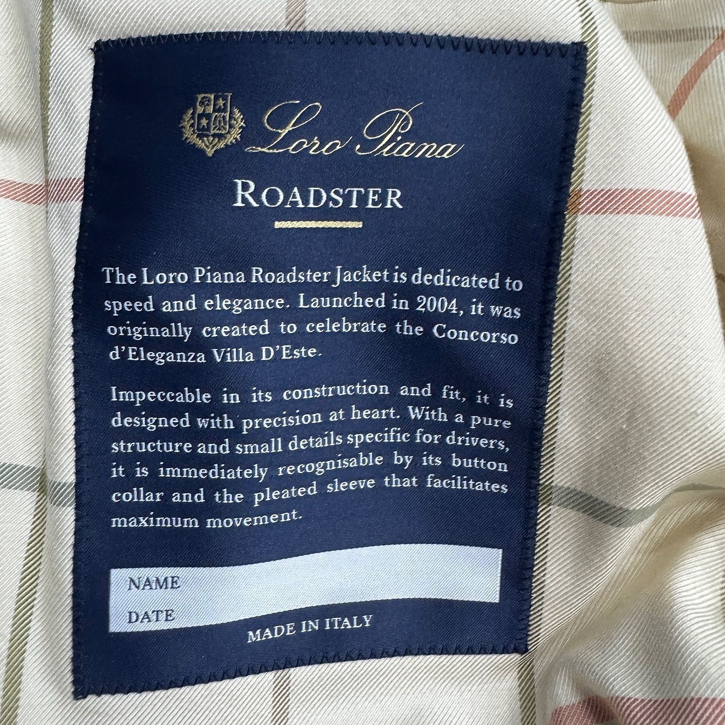 Loro Piana Loro Piana Roadster Cashmere Jacket Size M Size US M / EU 48-50 / 2 - 6 Thumbnail