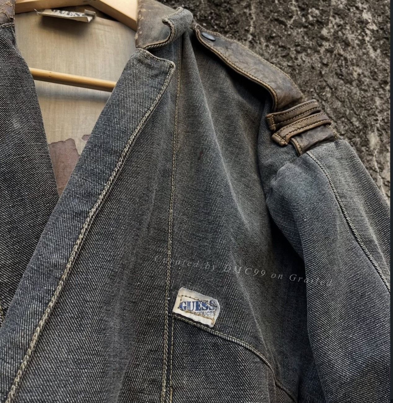 Vintage Vintage 1980s Guess Denim Cropped Jacket Size M / US 6-8 / IT 42-44 - 5 Thumbnail