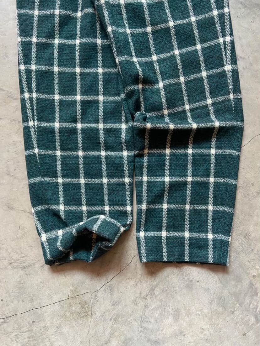 Vintage Vintage 1990s Issey Miyake Green Wool Pants Size US 30 / EU 46 - 7 Thumbnail