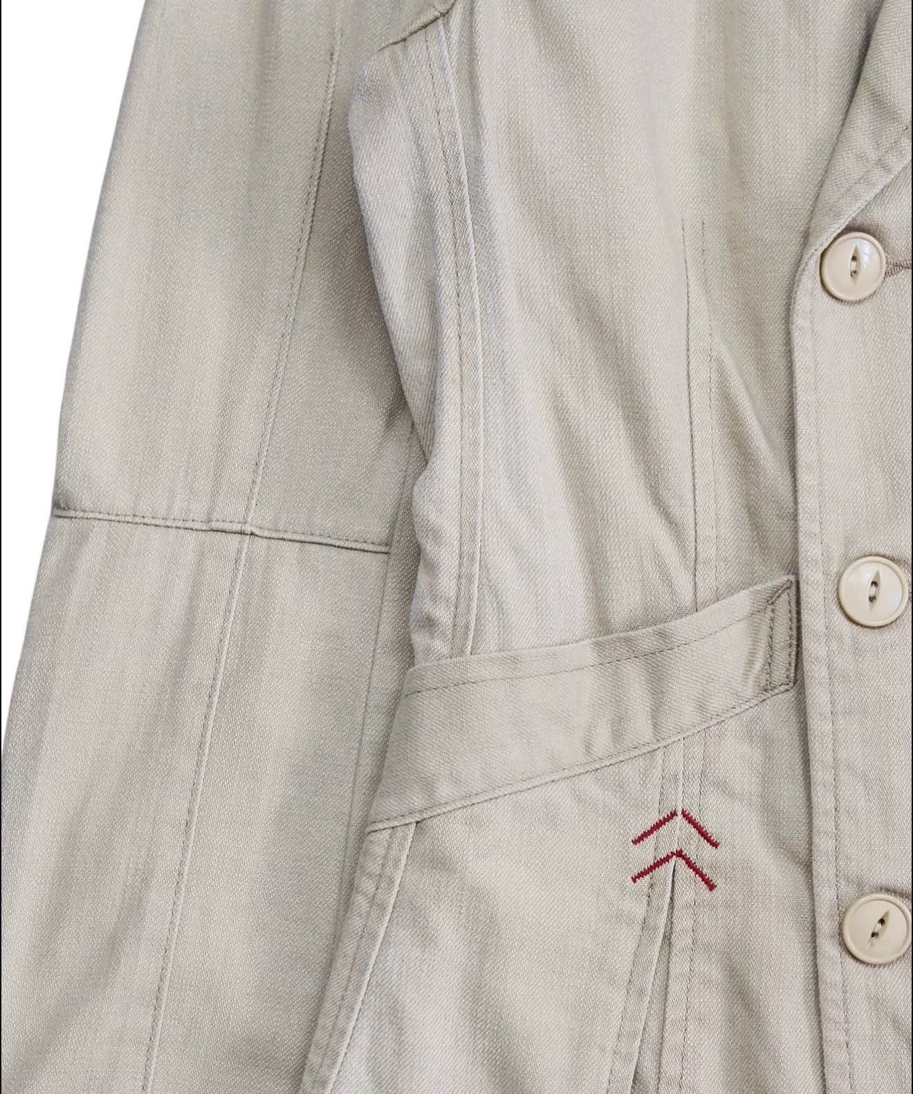 Vintage 2000s Marithé François Beige Military Peacoat Jacket Size M / US 6-8 / IT 42-44 - 4 Thumbnail