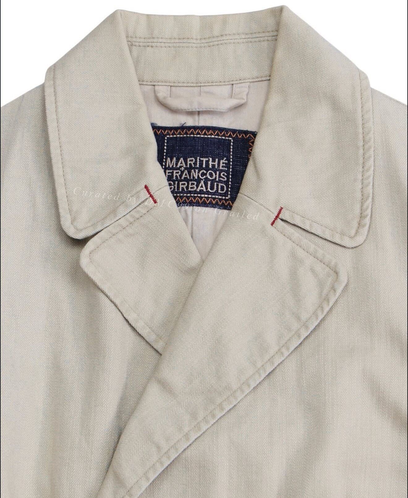 Vintage 2000s Marithé François Beige Military Peacoat Jacket Size M / US 6-8 / IT 42-44 - 3 Thumbnail