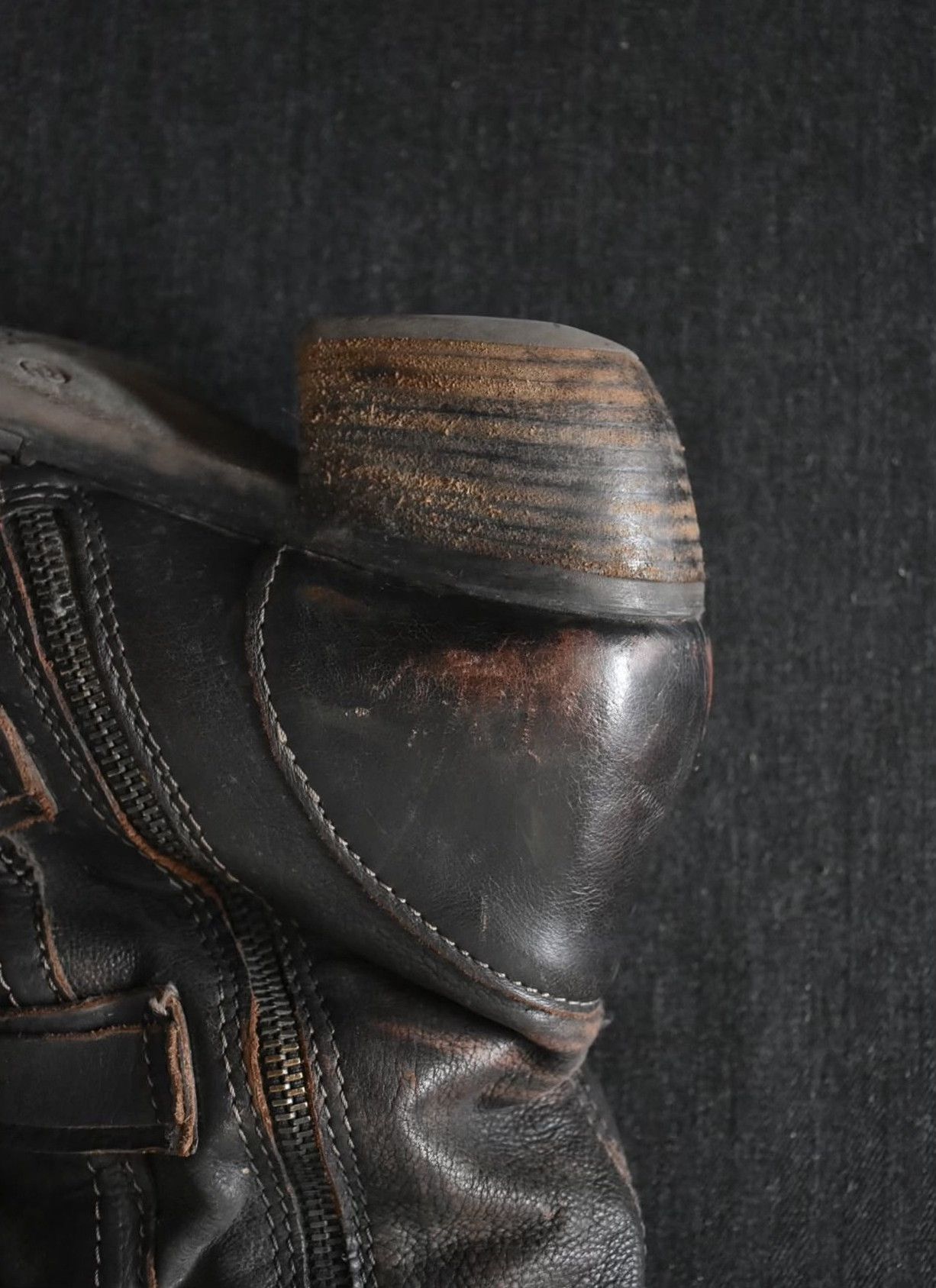 Vintage Vintage A.S.98 2010s High Leather Boots Size US 8 / EU 41 - 5 Thumbnail